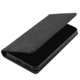Husă pentru Samsung Galaxy A54, ERBORD Vintage, portofel cu clapetă, negru