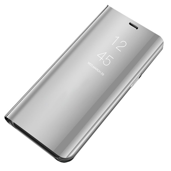 Huse pentru Oppo Reno5 5G, Clear View, de argint