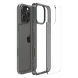 Carcasa Spigen pentru iPhone 16 Pro, Ultra Hybrid, gri + sticlă temperată 9H