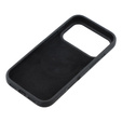 Manșon din silicon pentru iPhone 17 Pro Max, pentru MagSafe, antișoc, negru
