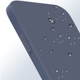 Carcasa pentru Samsung Galaxy A15, Silicone Lite, albastru închis + sticlă 9H