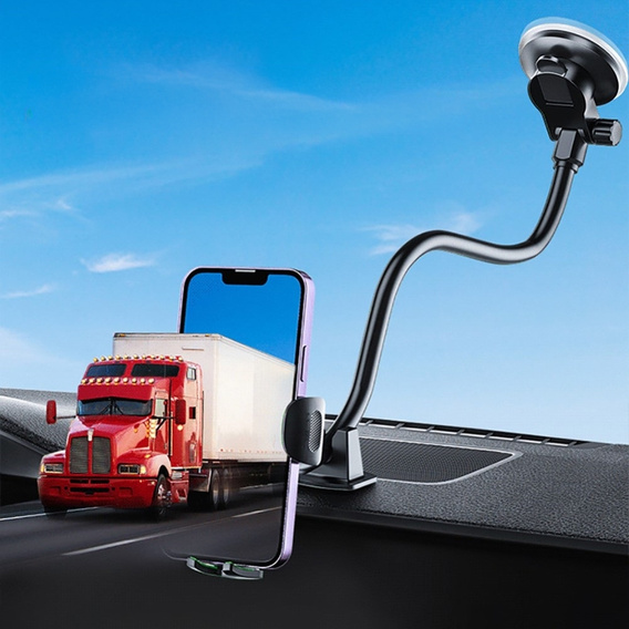 Suport auto pentru parbriz Braț lung 30 cm pentru telefoane de 4,7–7 inci