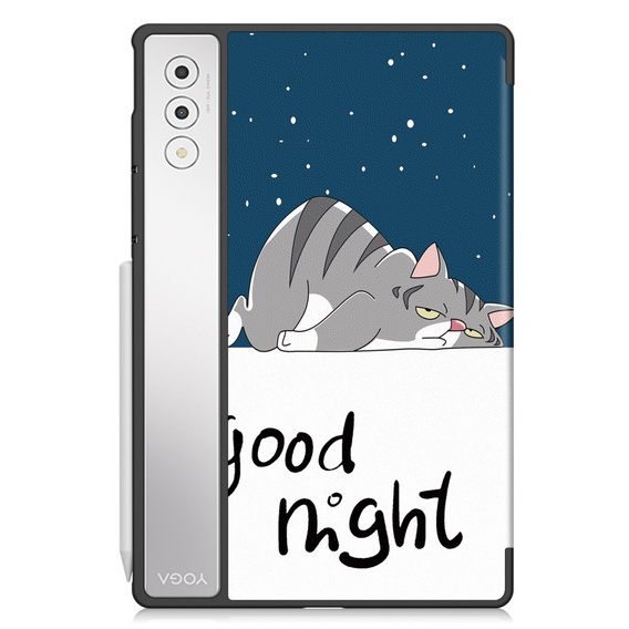 Husă pentru Lenovo Yoga Tab Plus, Smartcase, cat