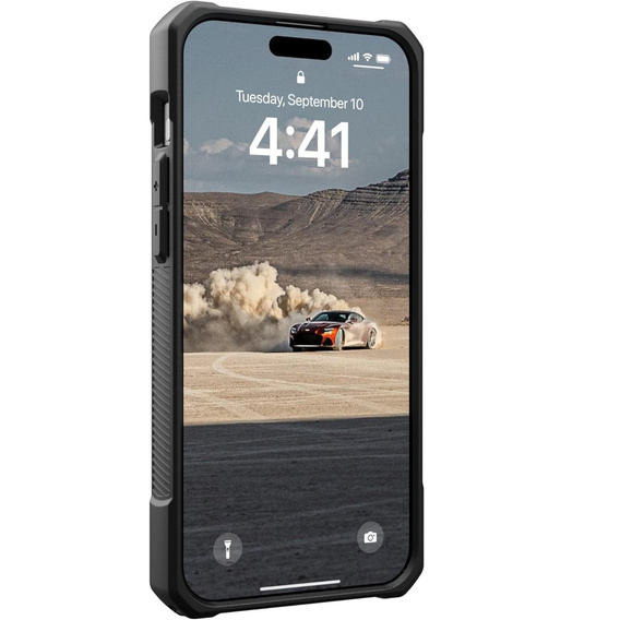 Carcasă Urban Armor Gear pentru iPhone 15 Pro Max, Monarch, carbon negru