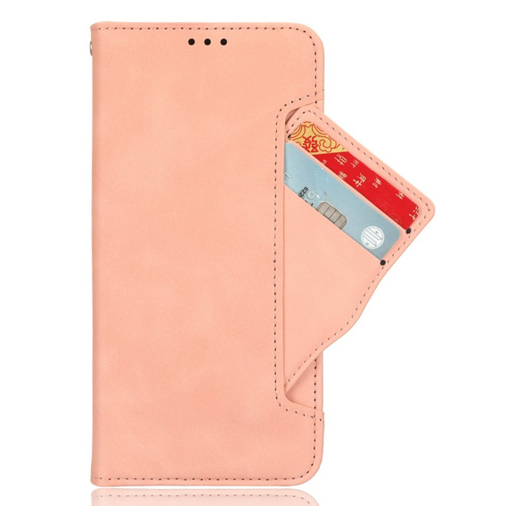 Cu clapetă pentru Oppo Reno 13F / Oppo Reno 13FS, Card Slot, roz