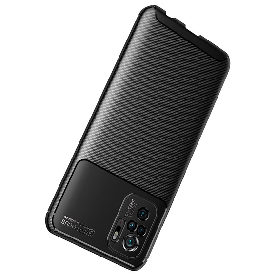 Huse pentru Xiaomi Redmi Note 10/10S, Carbon Gel, negru