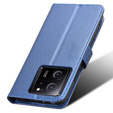 Husă flip pentru Xiaomi 13T / 13T Pro / Redmi K60 Ultra, Smart Magnet, albastru