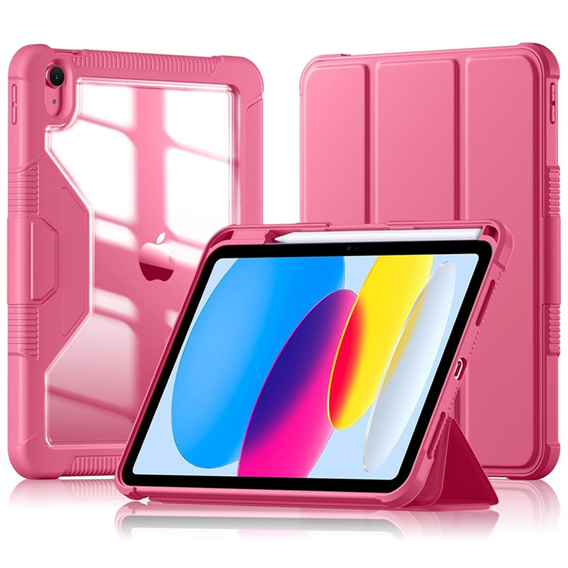 Husă pentru iPad 11" 2025 A16 (11 gen.) / iPad 10.9" 2022 (10 gen.), Smartcase Hybrid, cu spațiu pentru stylus, roz