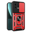 Husă blindată pentru Xiaomi 13, CamShield Slide, roșu
