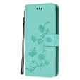 Cu clapetă pentru Motorola Moto G30 / G10, Butterfly, albastru