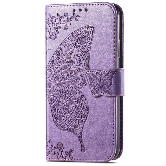Cu clapetă pentru Samsung Galaxy A26, Butterfly, violet