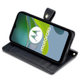 Cu clapetă pentru Motorola Moto G54 5G, Wallet Zipper Pocket, negru