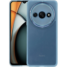 Husă din silicon pentru Xiaomi Redmi A3, cu protecție pentru cameră, transparent / albastru