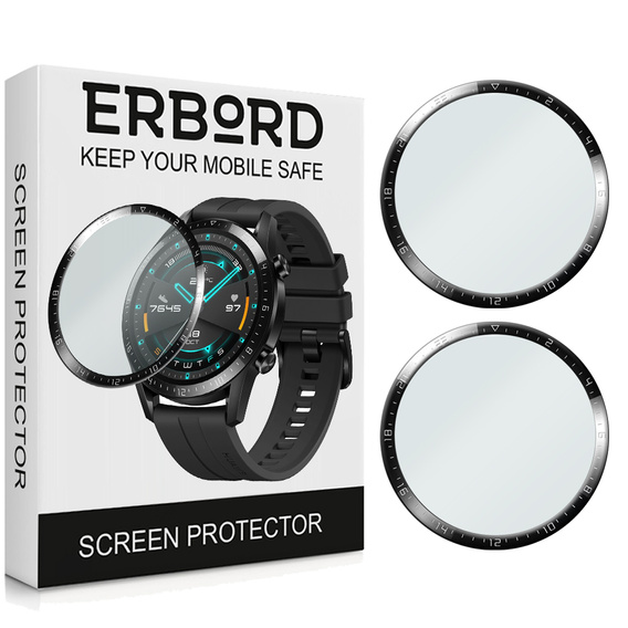 2x ERBORD Hybrid Glass pentru Huawei Watch GT 2 46MM