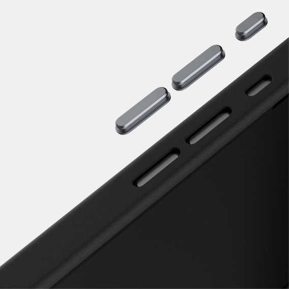 Carcasa ABEEL pentru iPhone 16e, Carbon Fiber, pentru MagSafe, negru