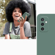 Husa pentru Samsung Galaxy M52 5G, Silicone Lite, verde închis