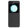 Husă pentru Samsung Galaxy Z Flip7 FE / Z Flip6, Aramid Fiber Cover, negru