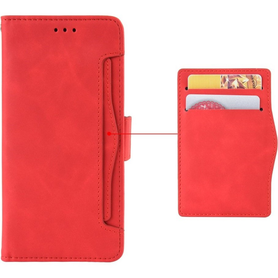 Cu clapetă pentru Honor 90, Card Slot, roșu