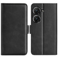Cu clapetă pentru Asus Zenfone 9 5G / 10 5G, Wallet PU Leather Case, negru