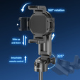 Selfie Stick din aluminiu cu funcție de trepied și telecomandă Bluetooth, pentru smartphone-uri