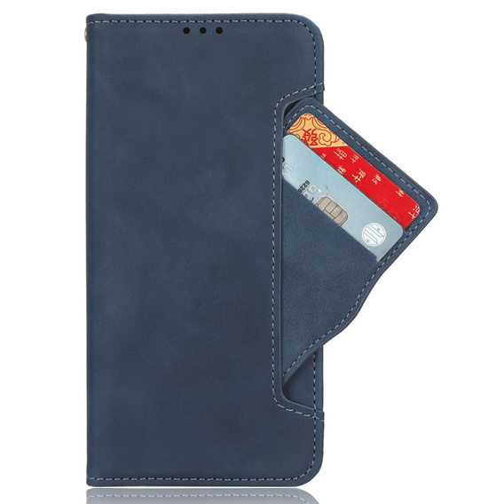 Cu clapetă pentru Samsung Galaxy S23 FE, Card Slot, albastru