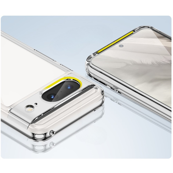 Carcasă pentru Google Pixel 8, Fusion Hybrid, cu protecție pentru camera foto, transparentă