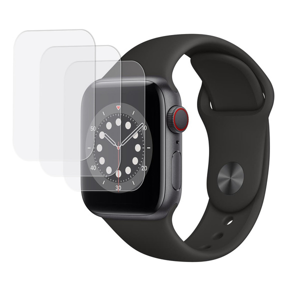 3x ERBORD Hydrogel Foil pentru Apple Watch 4/5/6/SE 40mm