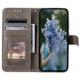 Cu clapetă pentru Samsung Galaxy S23 FE, Mandala, gri