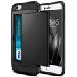 Huse pentru iPhone 7/8/SE 2020/SE 2022, Sliding Card Holder, negru