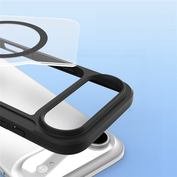Husă Dux Ducis pentru iPhone Air, Skin X Pro, cu clapetă, pentru MagSafe, negru