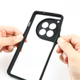 Carcasă pentru OnePlus 12 5G, Fusion Hybrid, cu protecție pentru camera foto, transparent / negru