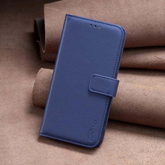 Husa cu clapetă pentru Xiaomi Redmi Note 13 Pro 4G, BINFEN Wallet, albastru