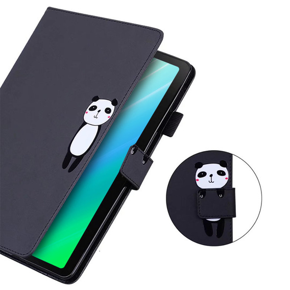 Husă pentru iPad 10.2" 2021/2020/2019 (9/8/7 gen.), cu clapetă, animal, negru