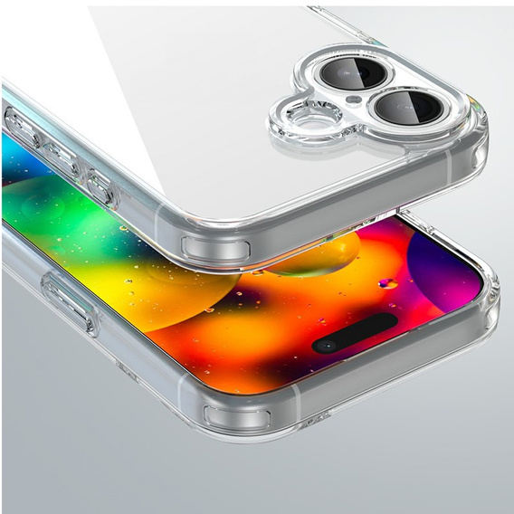 Husă pentru iPhone 17, cu capac pentru cameră, transparentă