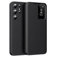 Husă cu clapetă pentru Samsung Galaxy S25 Ultra, Smart View Wallet, negru