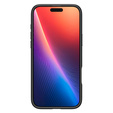 Carcasa Spigen pentru iPhone 16 Pro, Enzo Aramid MagSafe, negru carbon / argintiu + 9H Tempered Glass