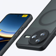 Husă pentru Xiaomi Poco F7 Pro, pentru MagSafe, ERBORD Matt Case, negru