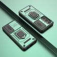 Husă pentru Samsung Galaxy S24, KickStand Camera Lens, verde