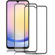 Amorus Full Glue Sticlă călită pentru Samsung Galaxy A25 5G, cadru negru