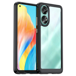 Huse pentru Oppo A58 4G, Fusion Hybrid, transparent / negru