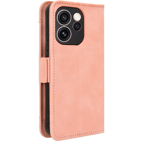 Husă cu slot pentru carduri pentru Oppo Reno 15 Pro, roz