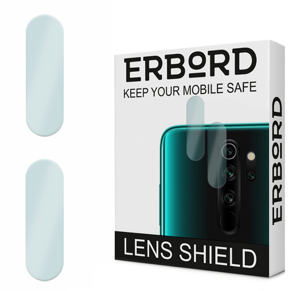 2x ERBORD sticlă călită ERBORD pentru camera pentru Xiaomi Redmi Note 8 Pro