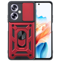 Husă blindată pentru Oppo A79 5G, CamShield Slide, roșu