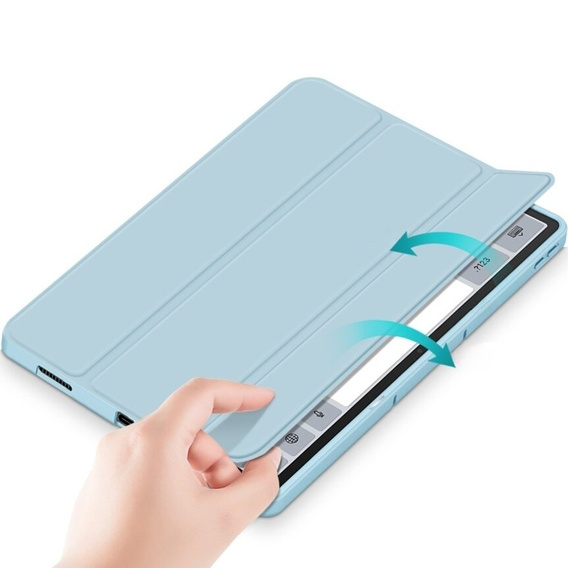 Husă pentru Lenovo Tab P12, Smartcase cu spațiu pentru stylus, albastru