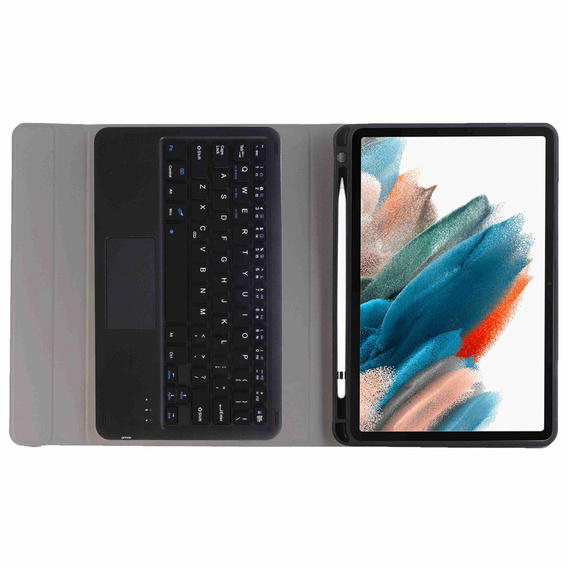 Carcasă + tastatură Samsung Galaxy Tab A8 10.5 X200 / X205, negru