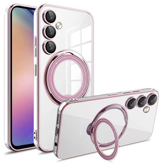 Carcasă magnetică pentru Samsung Galaxy S24 FE, pentru MagSafe, roz