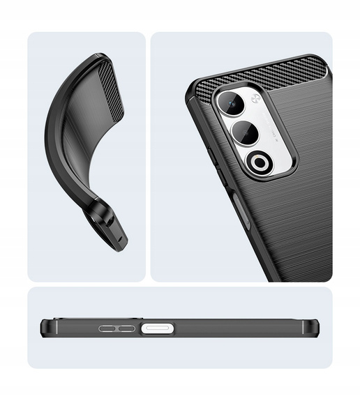 Huse pentru Oppo A5 5G / A5m, Carbon, negru