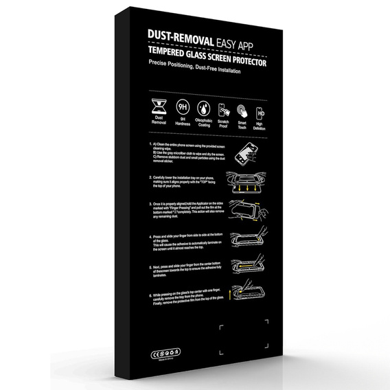 Sticlă temperată ERBORD cu aplicator pentru iPhone 17 Pro