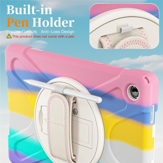 Husă blindată cu suport și curea de umăr pentru Samsung Galaxy Tab A11+