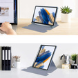 Husă pentru tastatură pentru Samsung Galaxy Tab A9+, Rotary 360° Leather, violet